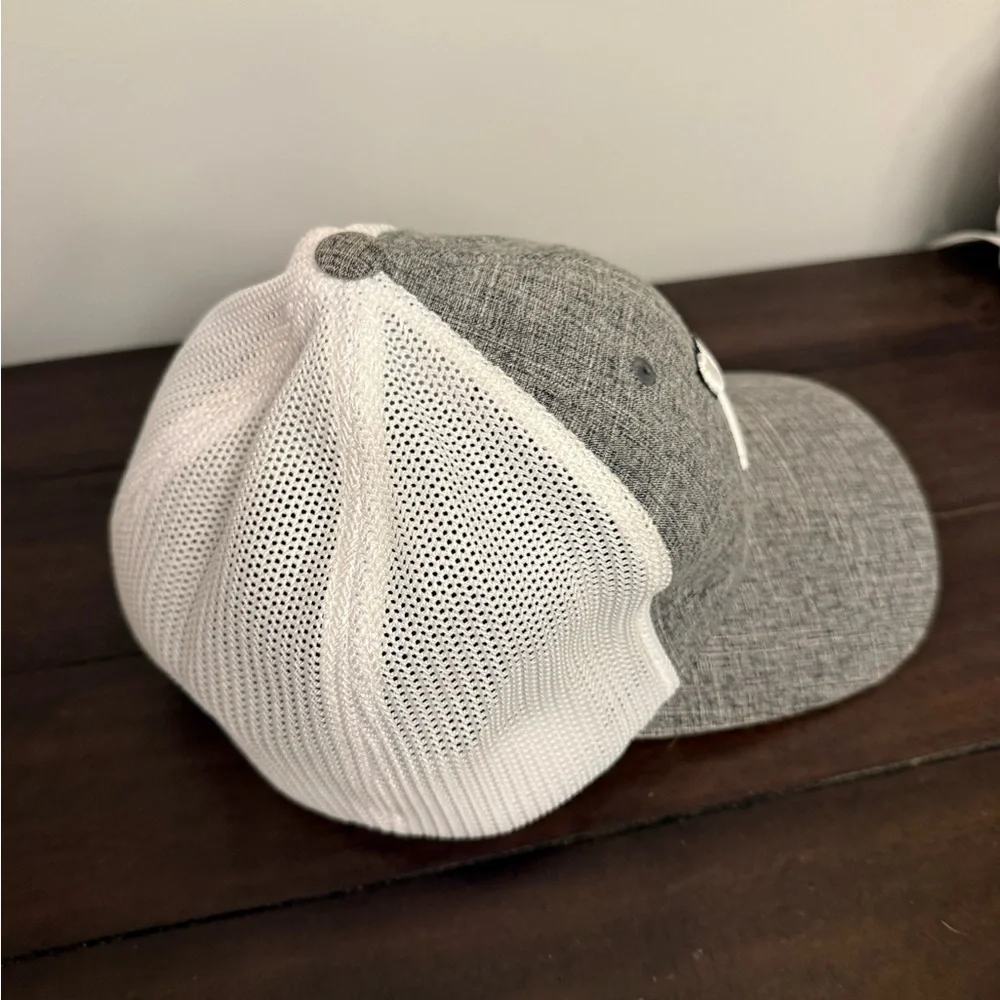 Hooey Flexfit Mesh Trucker Hat S-M Gray/White Western Rodeo
